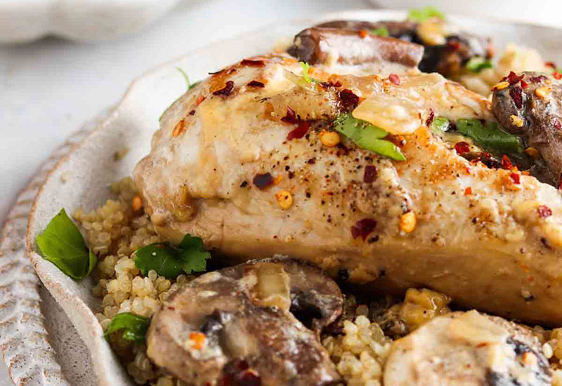 Maple Dijon Quinoa Chicken