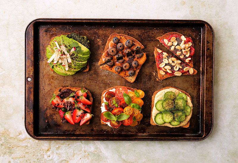 Gourmet Toast 6 Ways