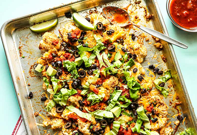 Roasted Cauliflower Nachos