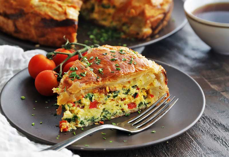 Spinach Egg & Ricotta Bake