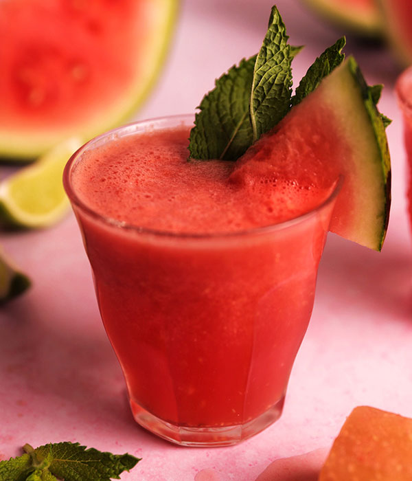 Watermelon & Lime Kombucha Slushie