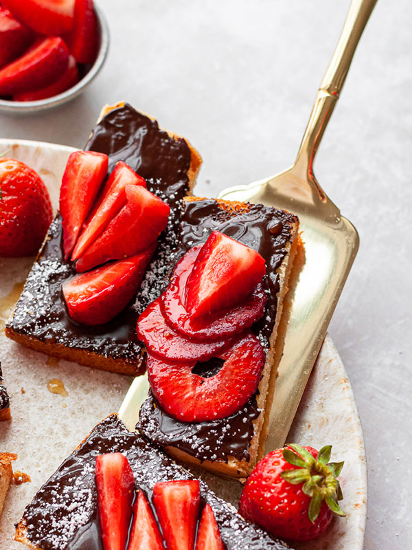 Chocolate Strawberry Crostini