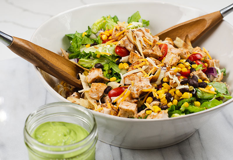 Grilled BBQ Chicken Salad