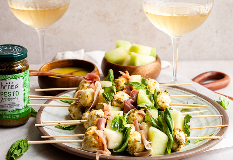 Melon & Mozzarella Skewers