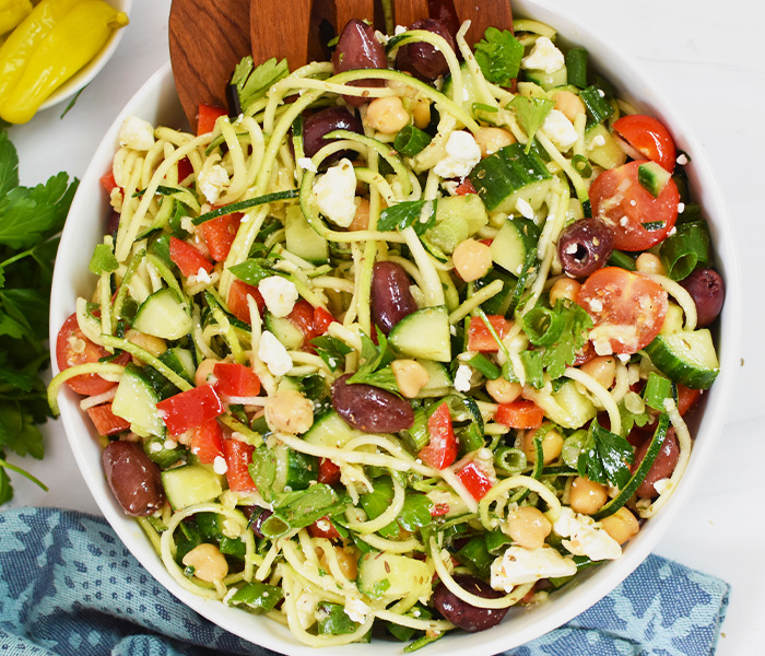 Mediterranean Zucchini Pasta Salad