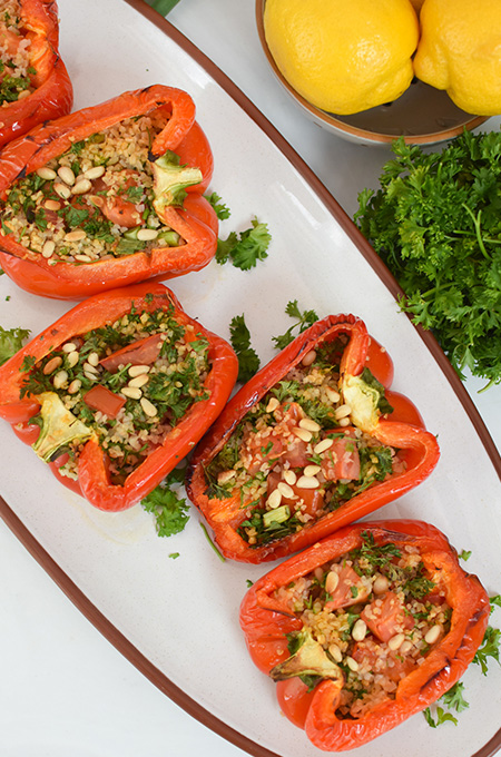 Tabbouleh stuffed peppers 