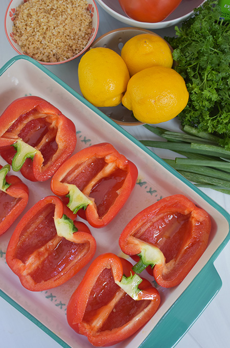 Tabbouleh stuffed peppers 