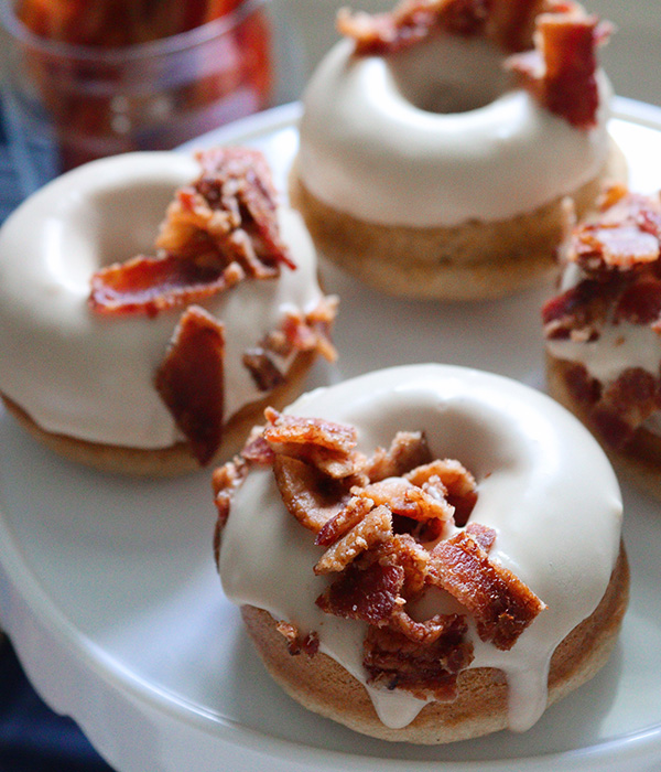 maple bacon bourbon donut