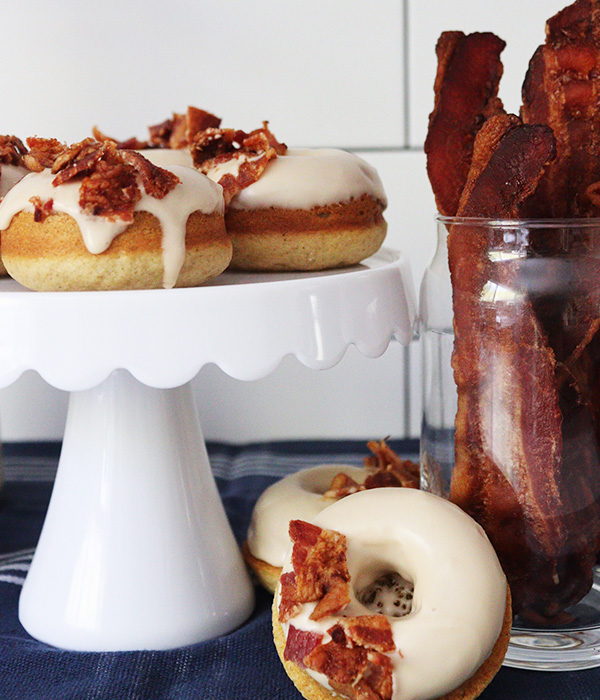 maple bacon bourbon donut