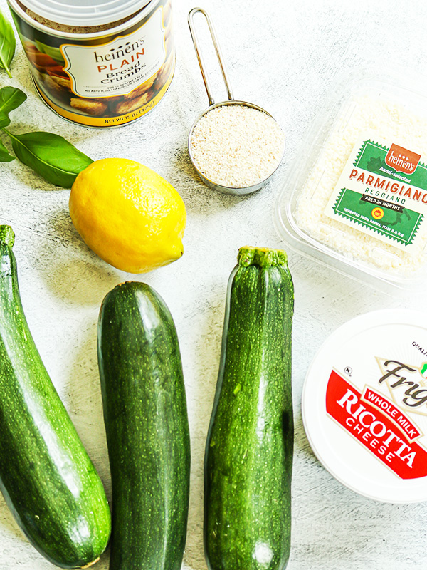 Ricotta Parm Stuffed Zucchini 