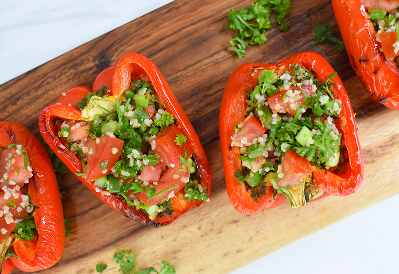 Tabbouleh Stuffed Peppers