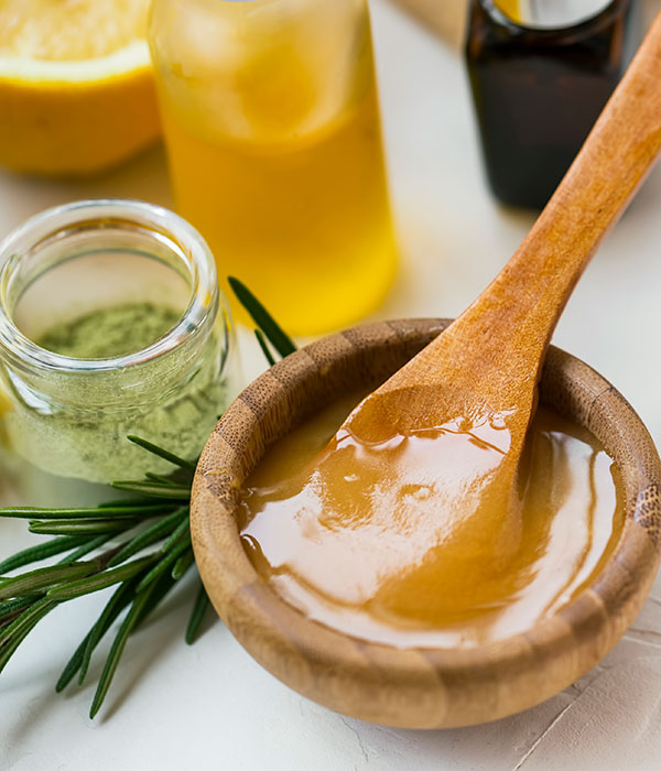 Honey with Spoon