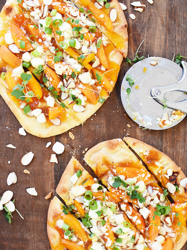 apricot almond flatbread