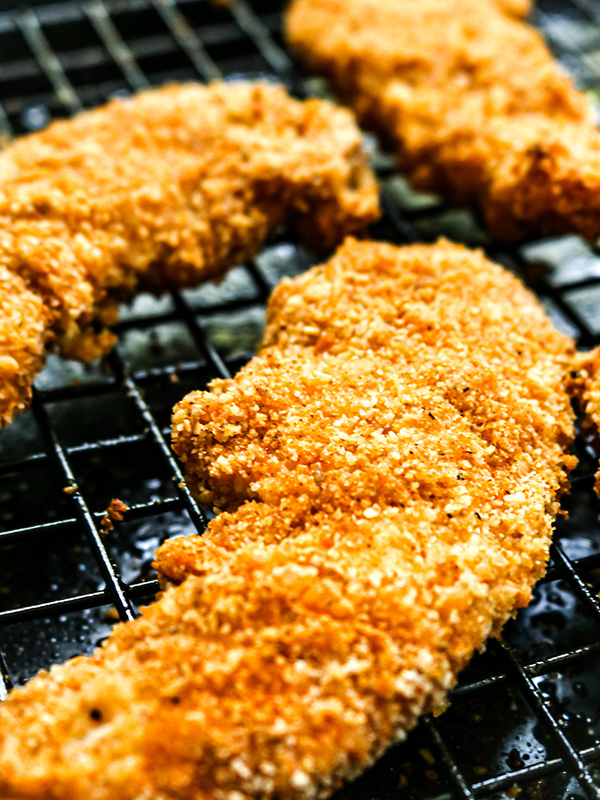 Lemon Parmesan Baked Chicken Tenders