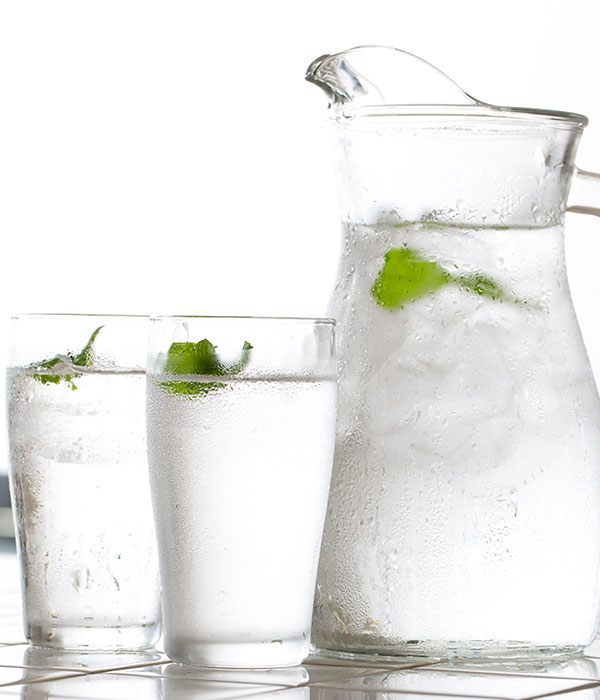 Fresh Water in a Pitcher and Glasses