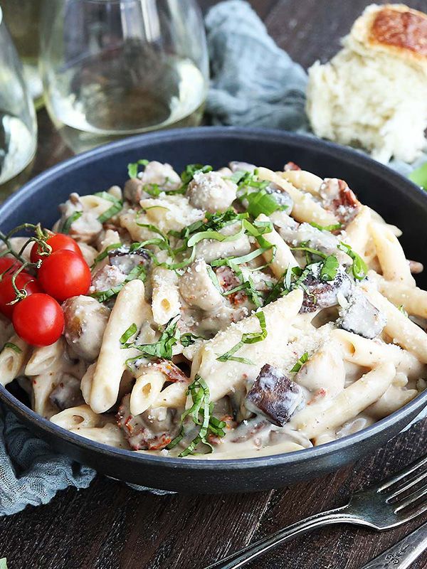 Creamy Parmesan Mushroom Pasta