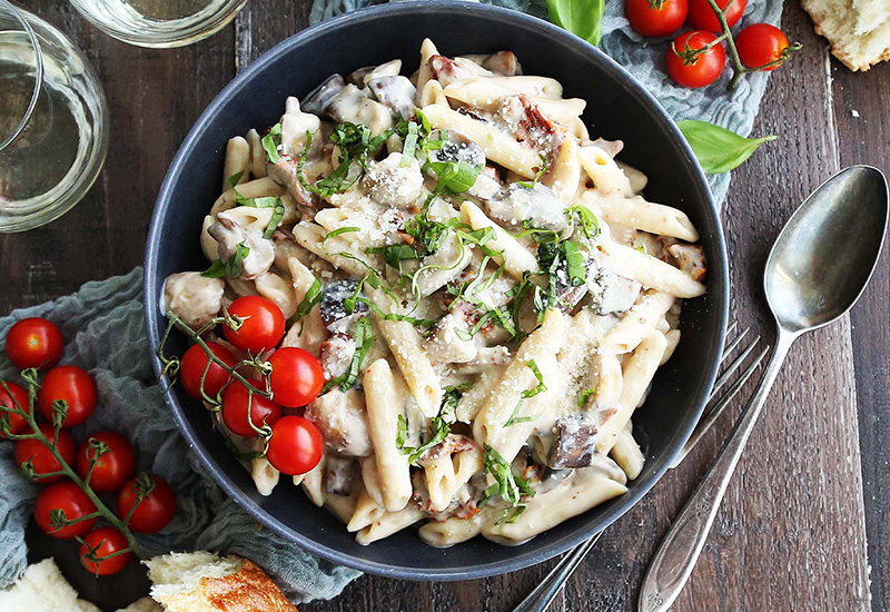 Creamy Parmesan Mushroom Pasta