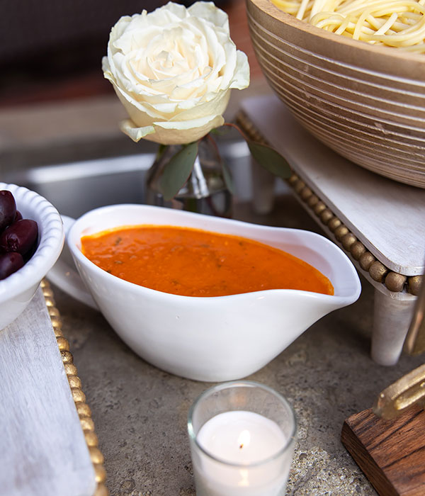 Pasta Sauce in Gravy Boat