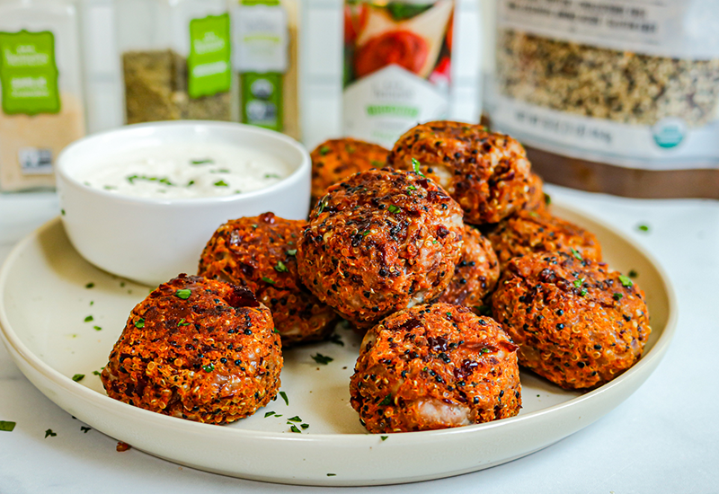 Quinoa Pizza Bites