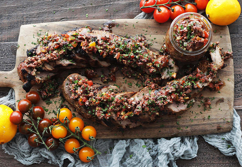 What’s For Dinner?  Tuscan Lemon Pork Tenderloin