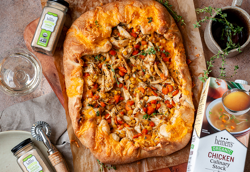 Chicken Pot Pie Pizza