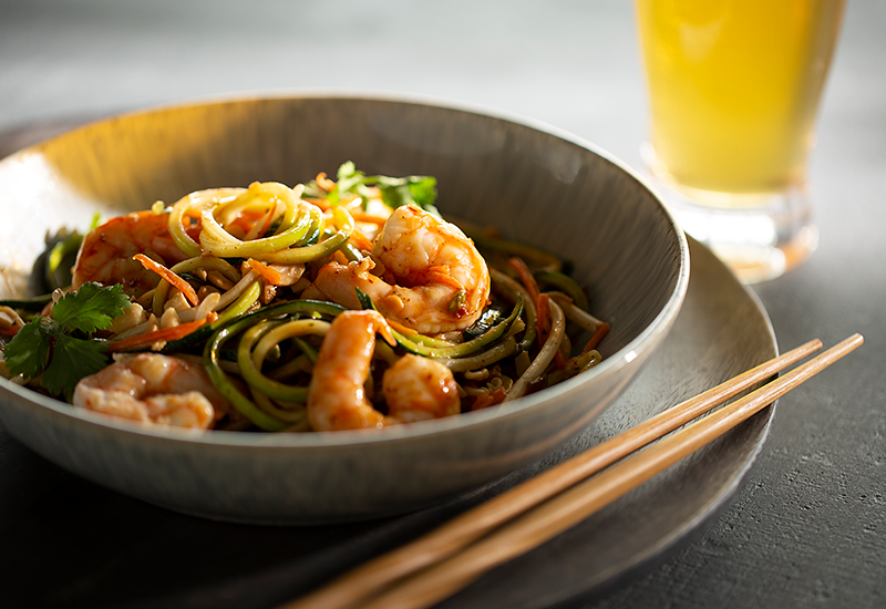 What’s For Dinner? Zucchini and Shrimp Pad Thai