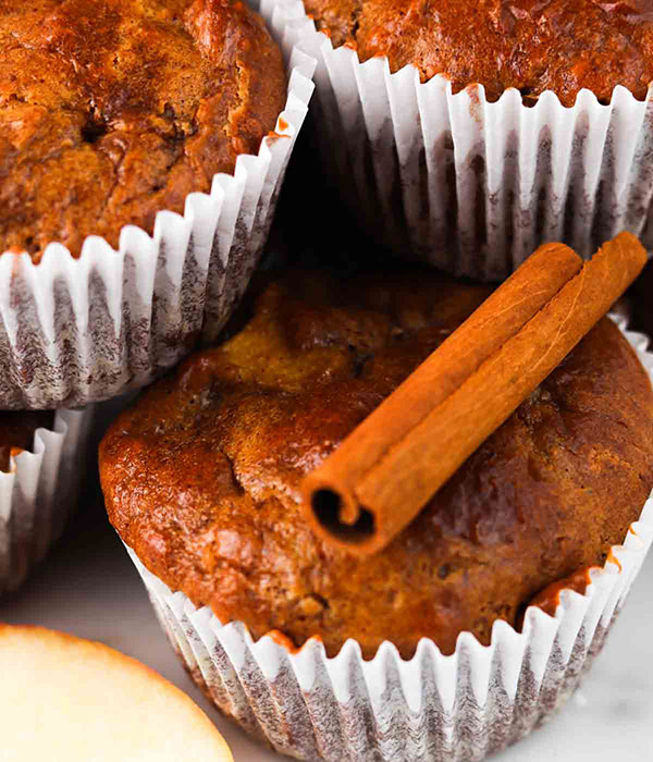 Flourless Apple Muffins