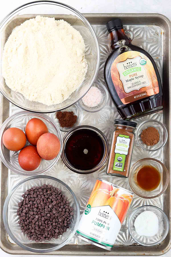 Healthy Gluten Free Pumpkin Bread Ingredients
