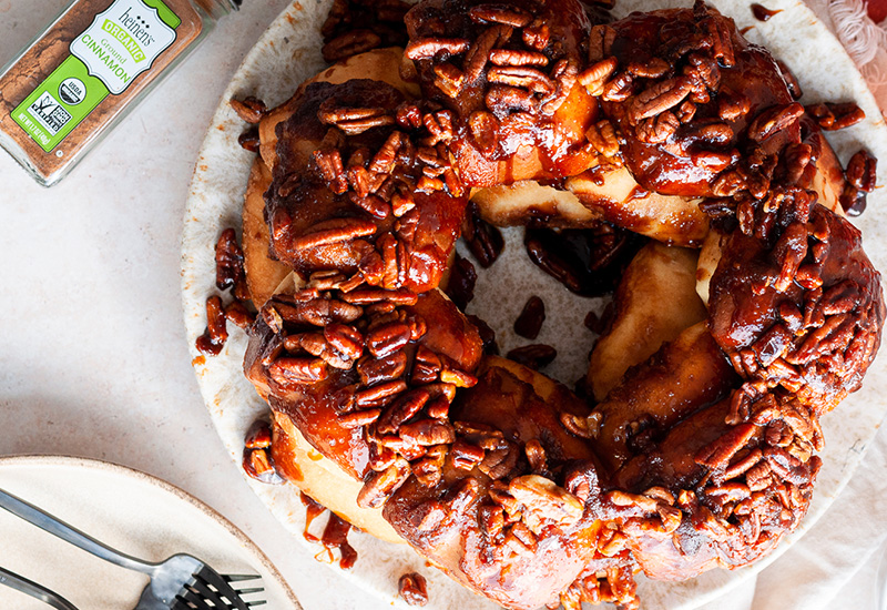 Pull Apart Cinnamon Pecan Rolls