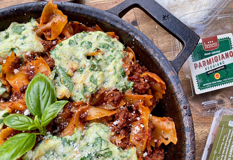 One Pan Lasagna Bake