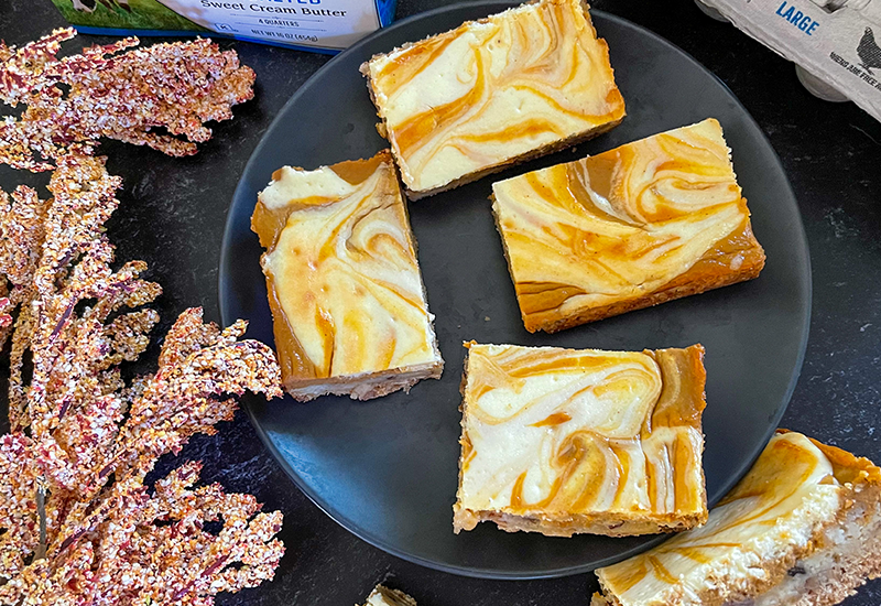 Sweet Potato Pecan Cheesecake Bars