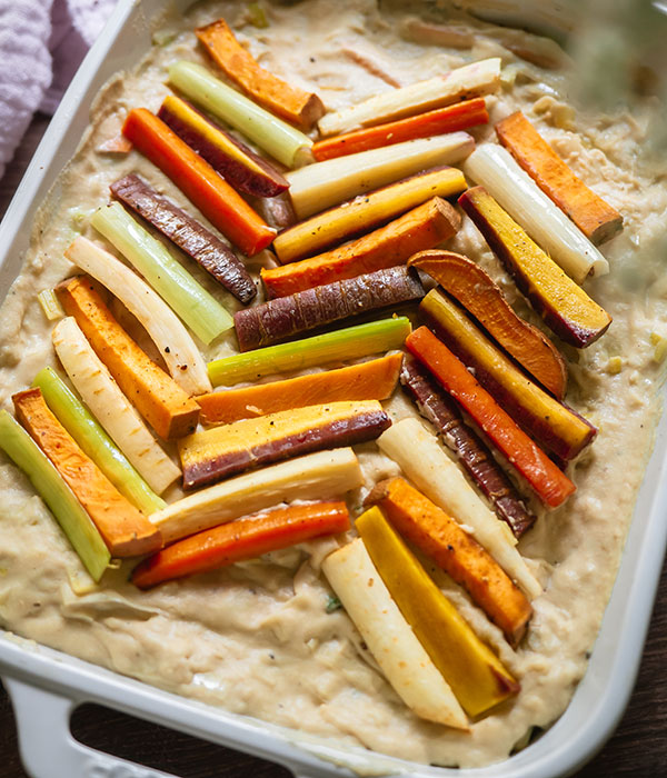 Creamy Root Vegetable Bake