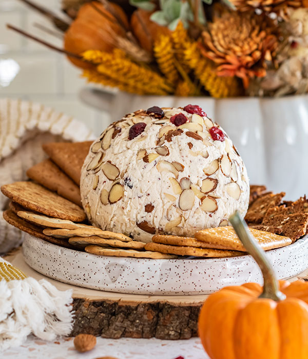 Cranberry and White Cheddar Cheese Ball