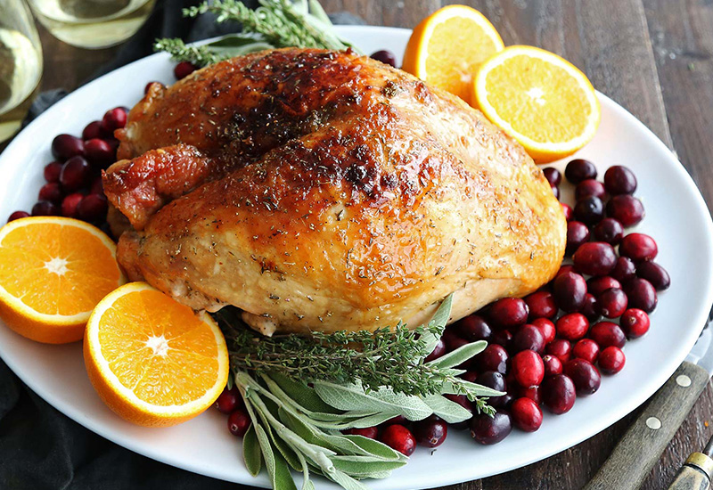 Maple and Mustard Glazed Turkey Breast