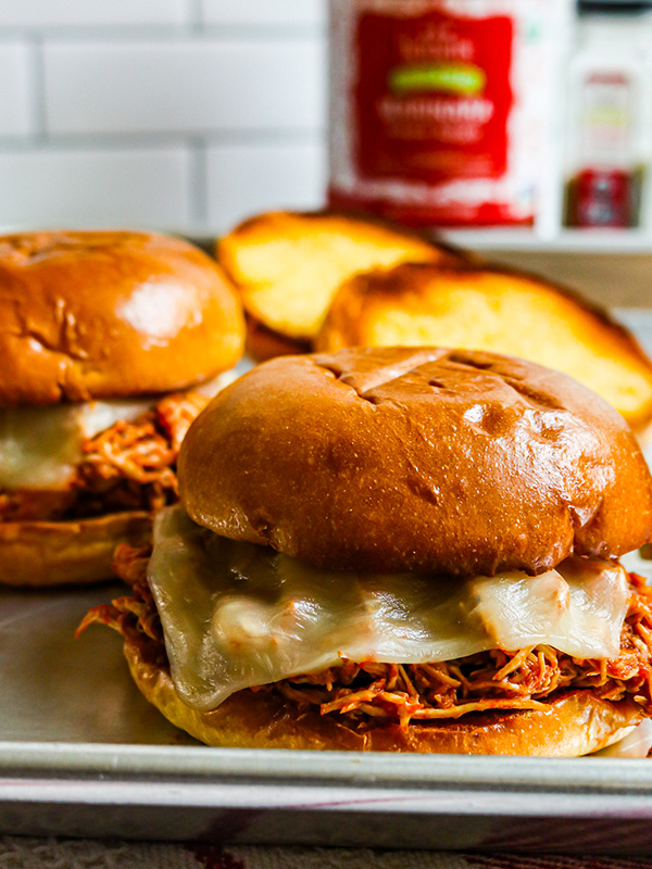 Slow Cooker Chicken Parmesan Sandwiches