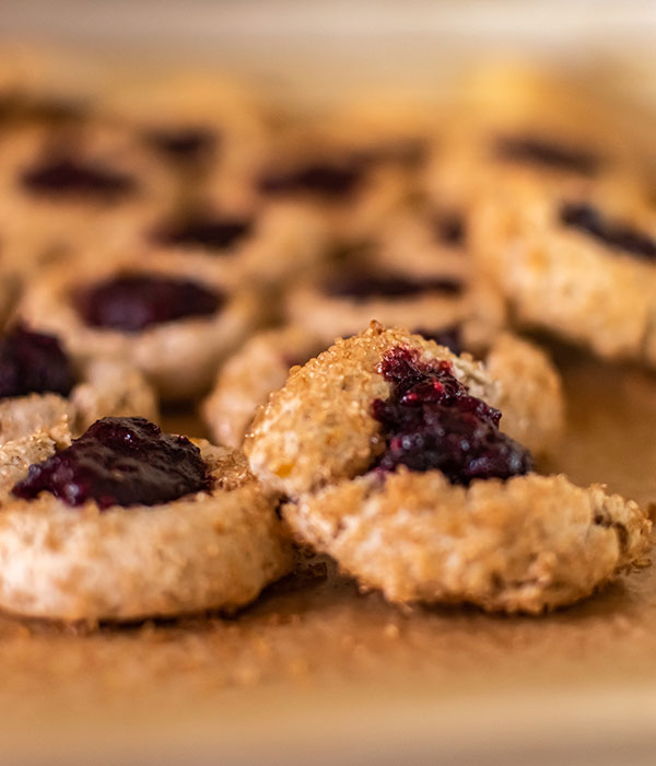 Cranberry Orange Thumbprint Cookies