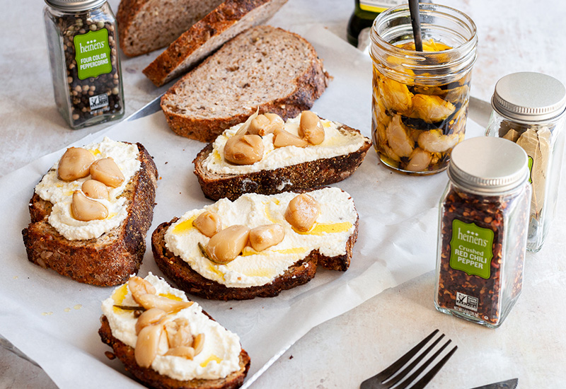 Garlic Confit & Whipped Ricotta Toast