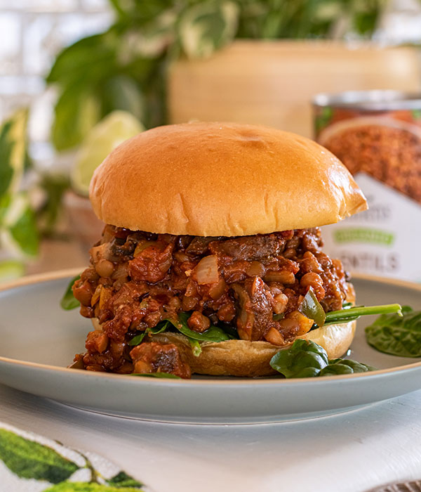 Lentil and Mushroom Sloppy Joes