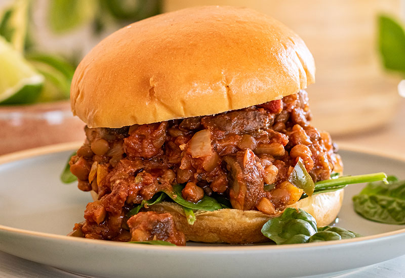 Lentil and Mushroom Sloppy Joes