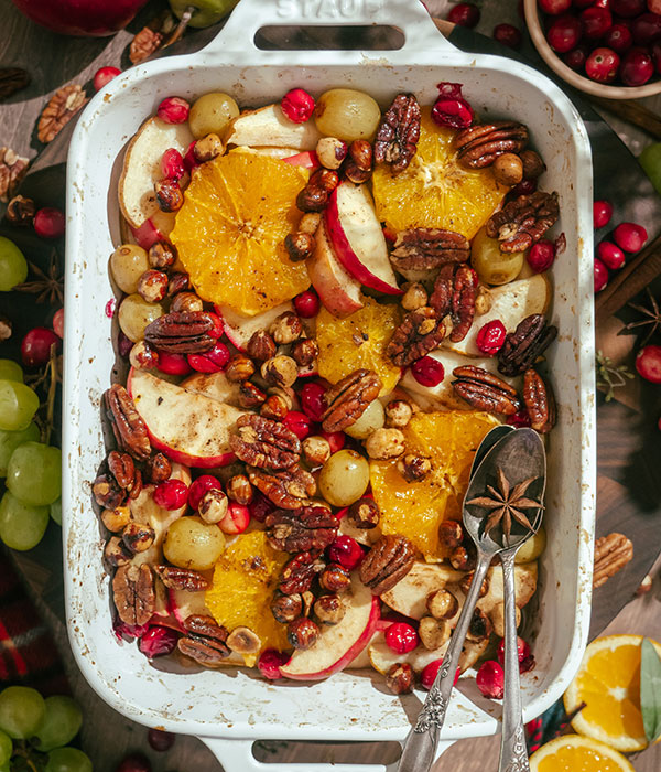 Spiced Hot Fruit Bake