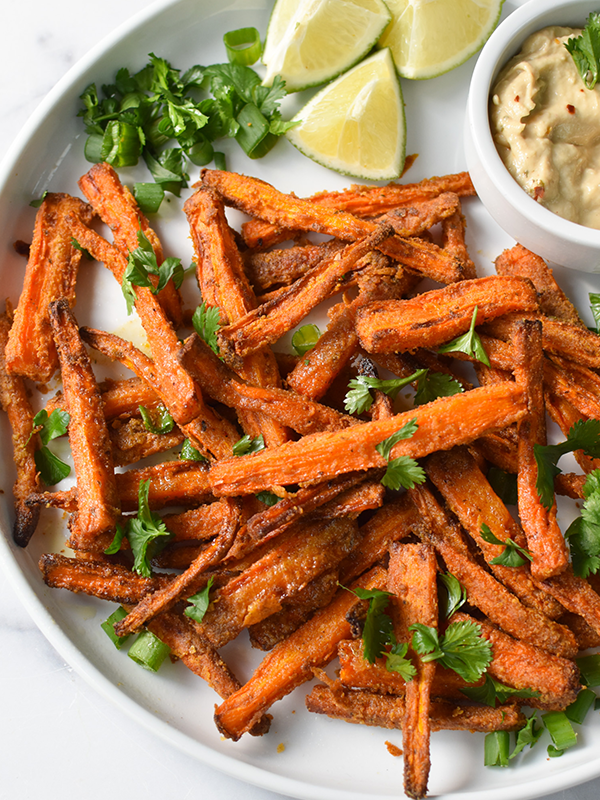 Chickpea Dusted Carrot Fries 