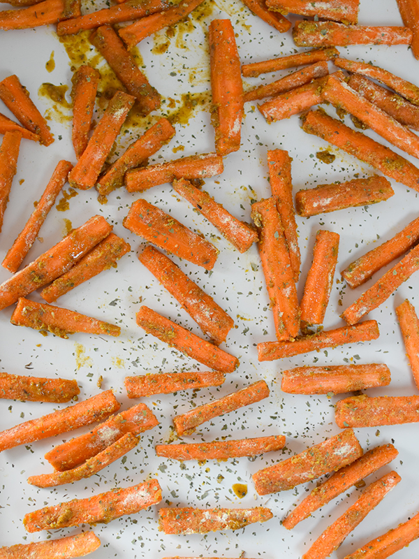 Chickpea Dusted Carrot Fries 