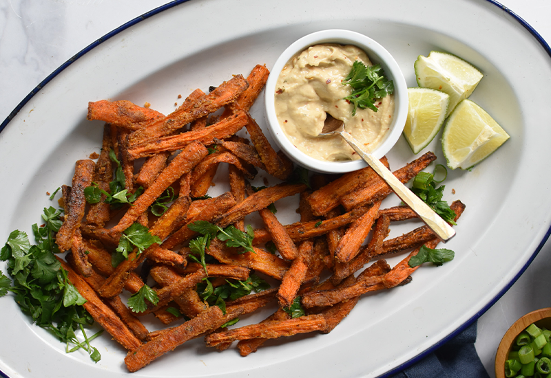 Chickpea Dusted Carrot Fries