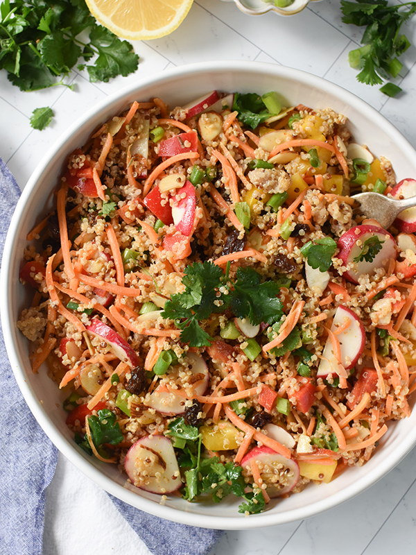 Curried Quinoa Salad with Radishes