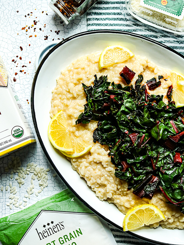 Lemon Risotto with Swiss Chard