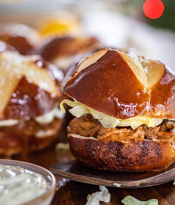 Slow Cooker Pulled Pork Sliders