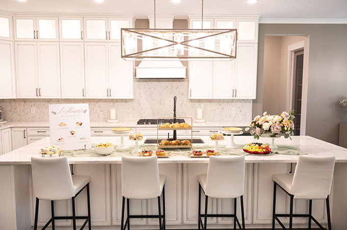 Effortless Bridal or Baby Shower Kitchen Island Buffet