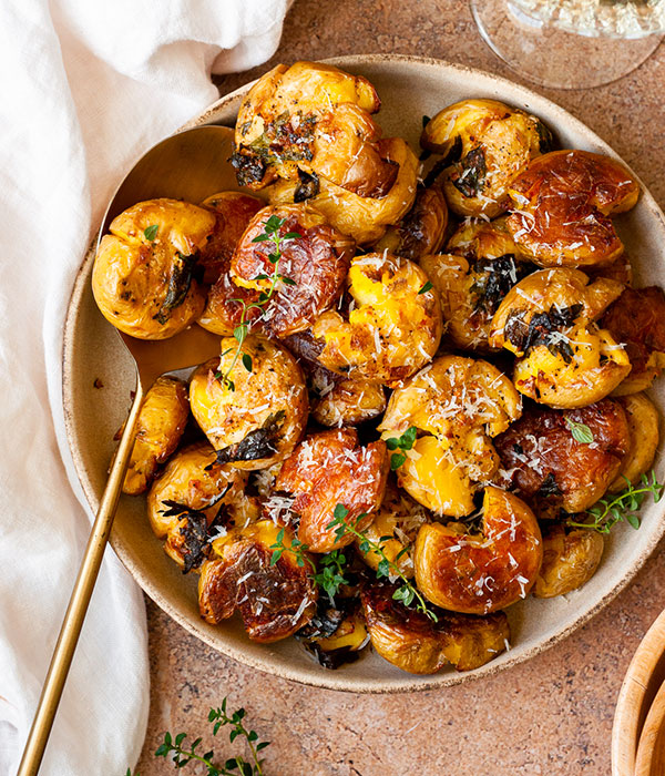 Garlic Smashed Potatoes