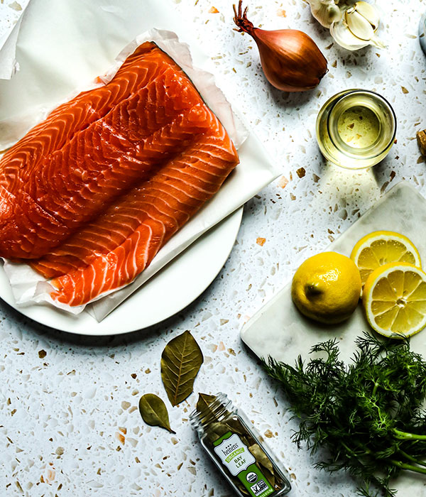 Raw Salmon Fillet
