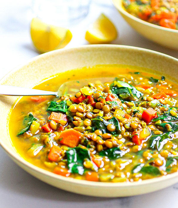 Turmeric Lentil Chia Soup